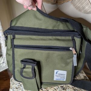 Olive Green Messenger Bag